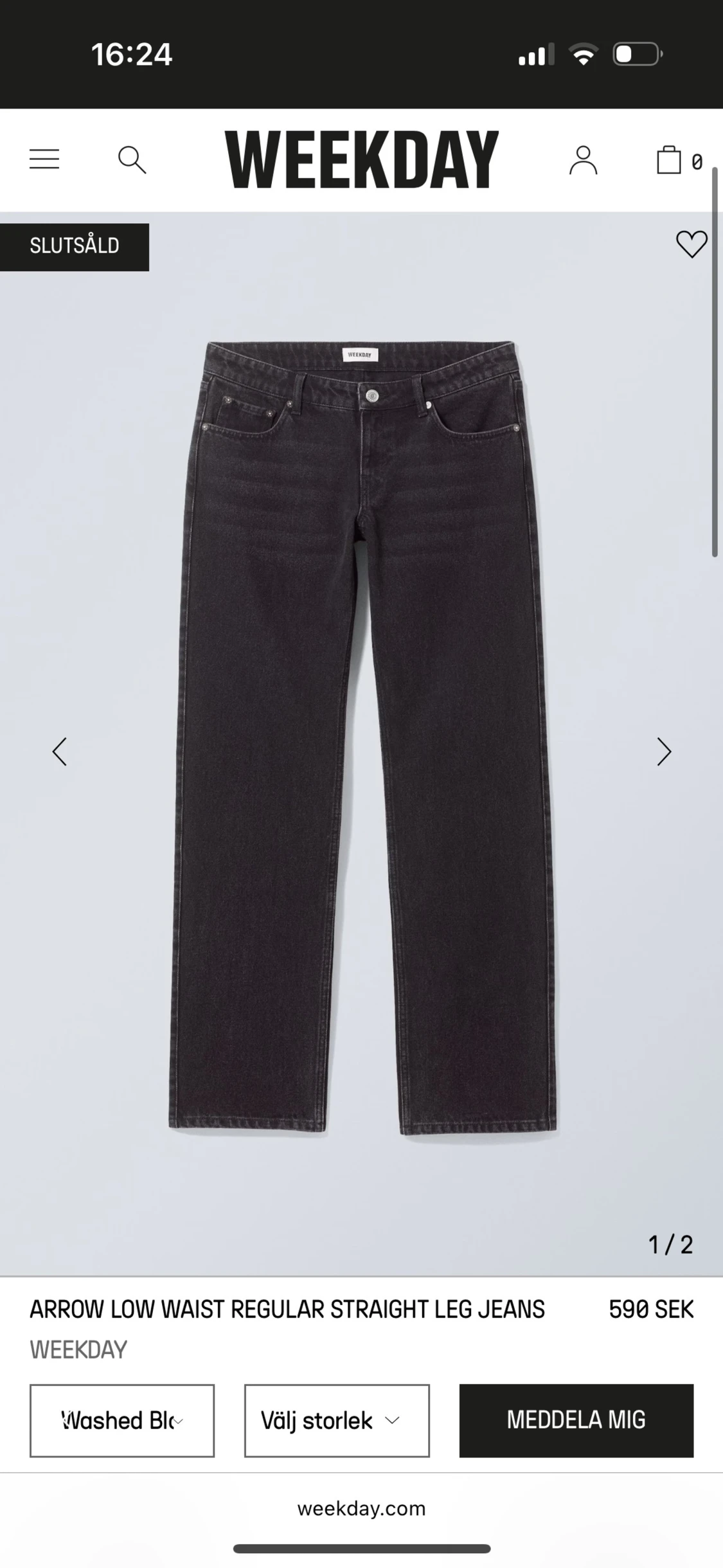 Weekday Low straight arrow  - 92