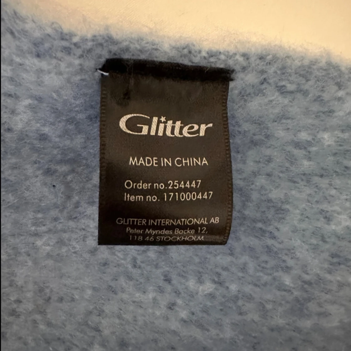 Ljusblå halsduk från Glitter - 1