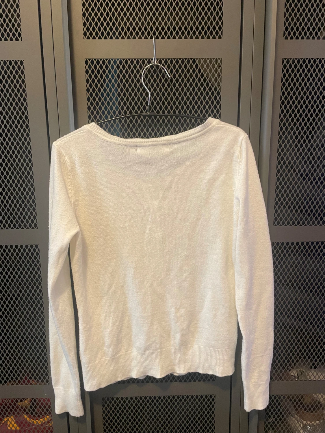 Vit kofta från Forever 21 med pärlknappar - 1