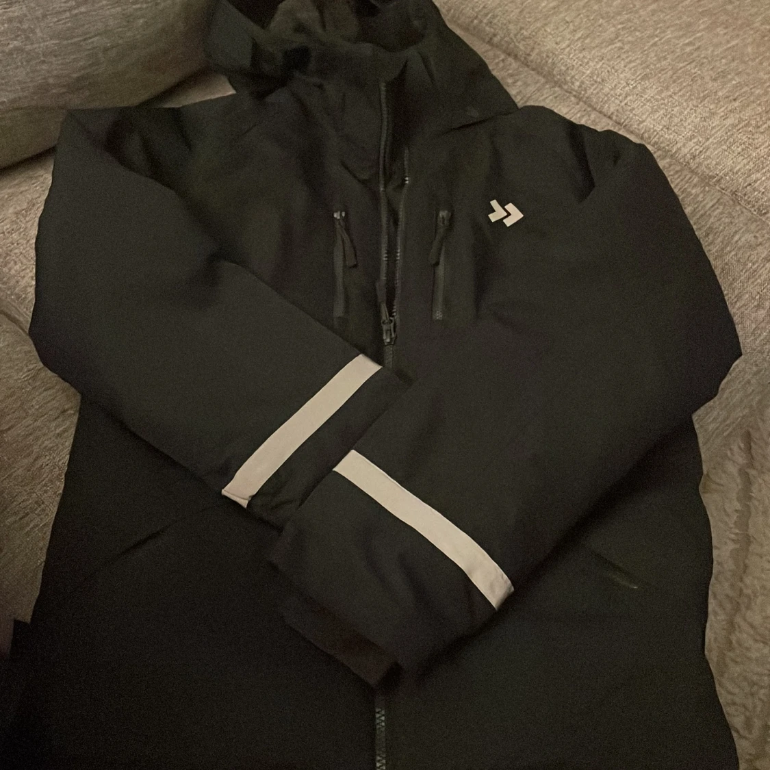 Svart vindjacka 157 Funk med reflex