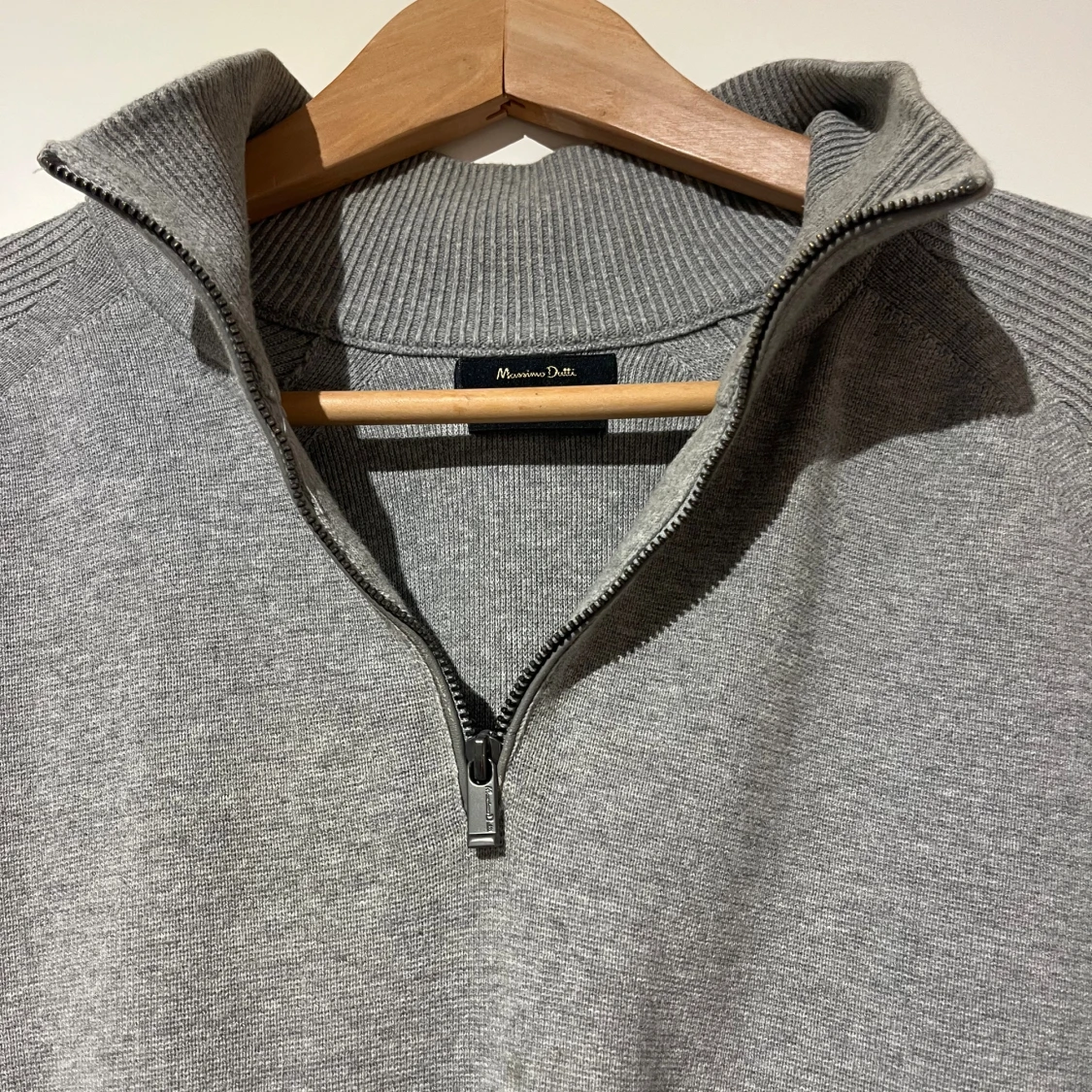 Grå half zip tröja Massimo Dutti - 1
