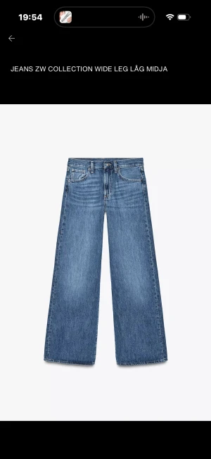Zara jeans - jättesnygga lågmidjade baggy jeans från zara💕💕 