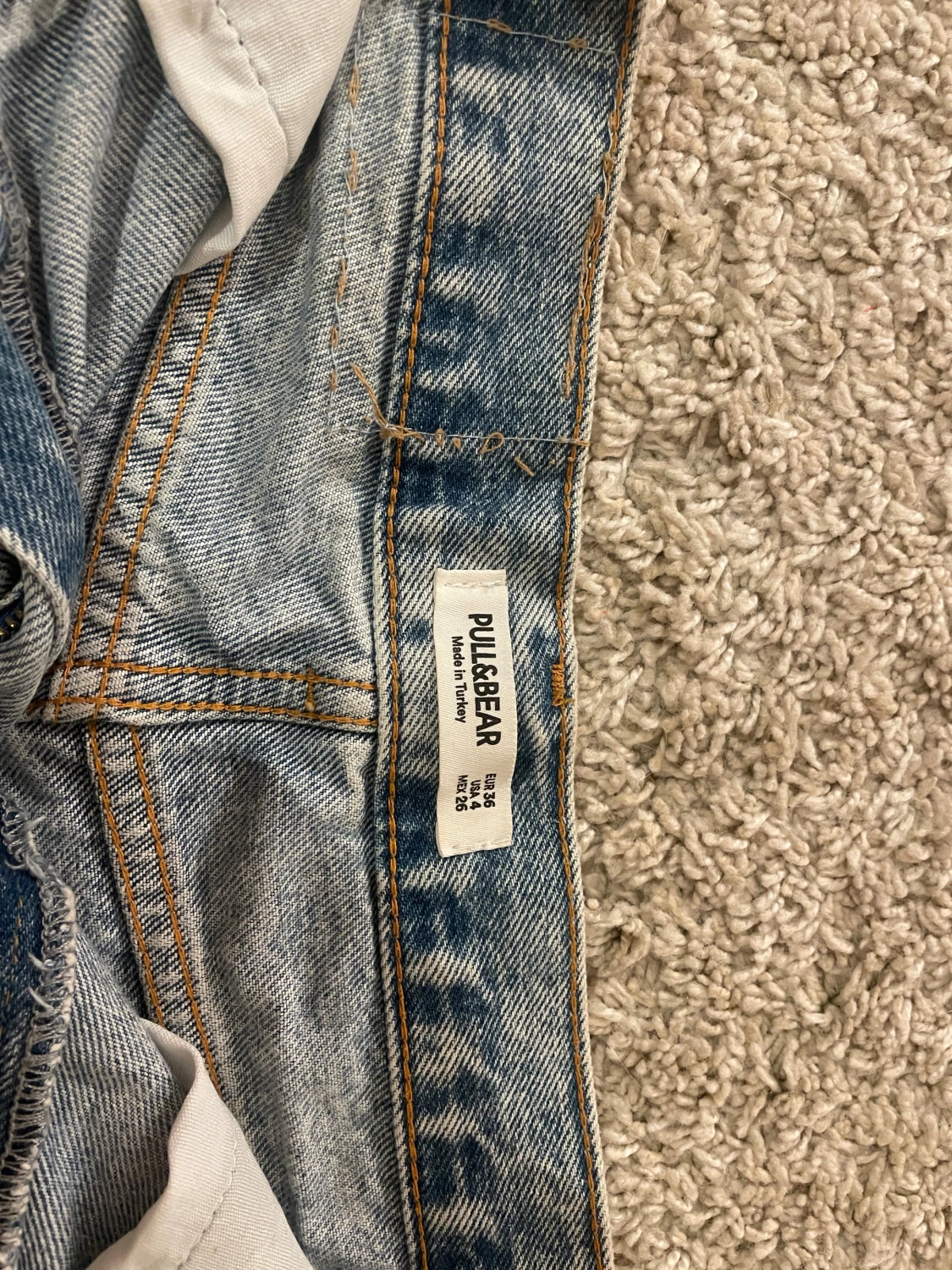 Blåa slitna jeansshorts Pull&Bear - 1