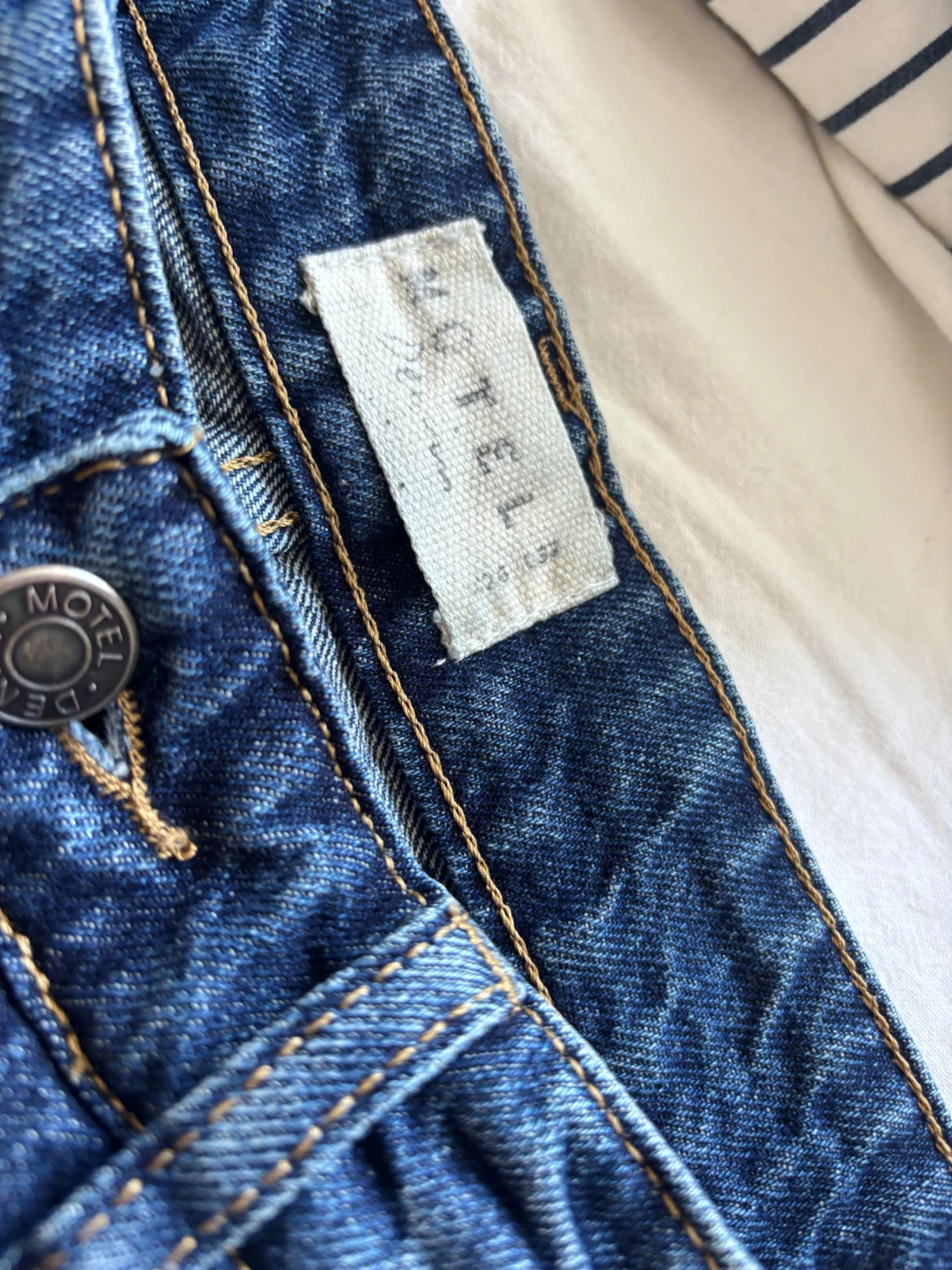 Wide jeans från Motel, blå denim - 2