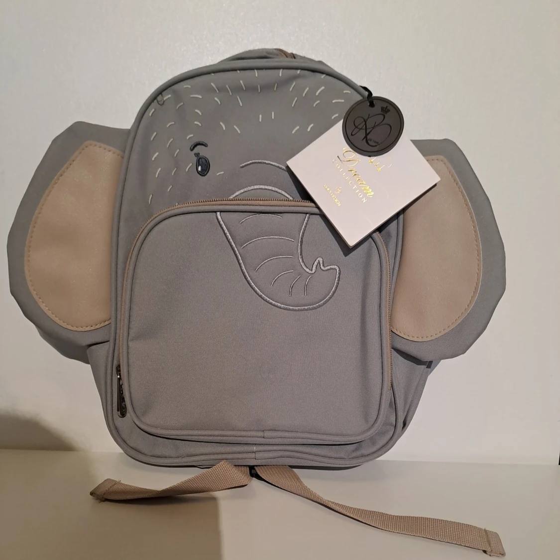 Grå elefant-ryggsäck från Rofa Design - 3