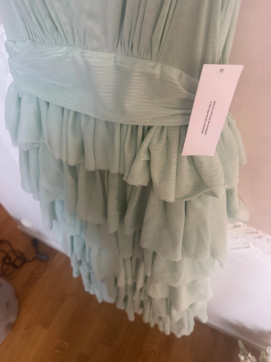 Tulle drill gown turkos - 5