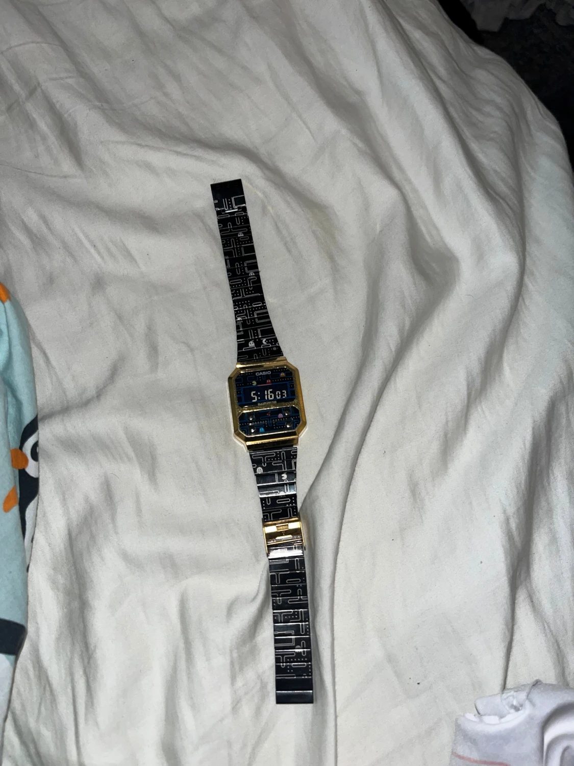 Casio Pac-Man digital klocka guld/svart - 6