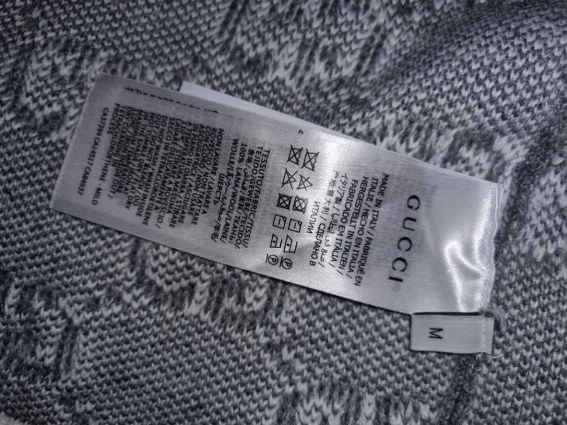 Grå stickad cardigan jacka från Gucci - 6