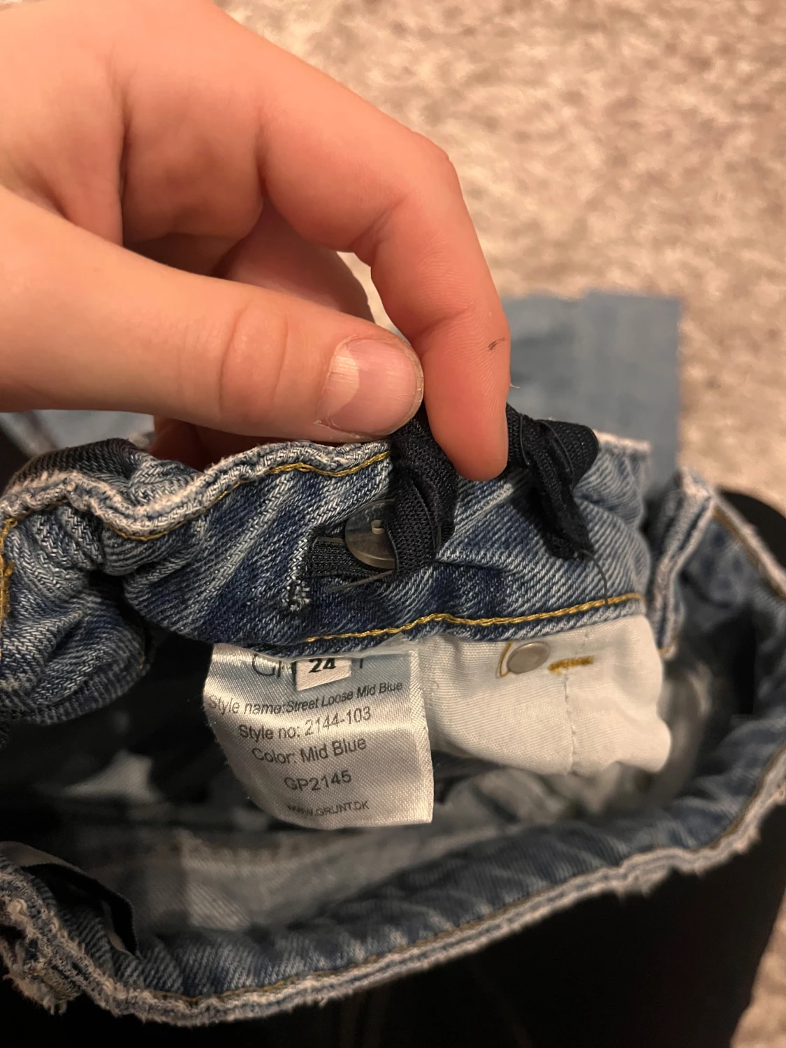 Blå raka jeans från Grunt - 4