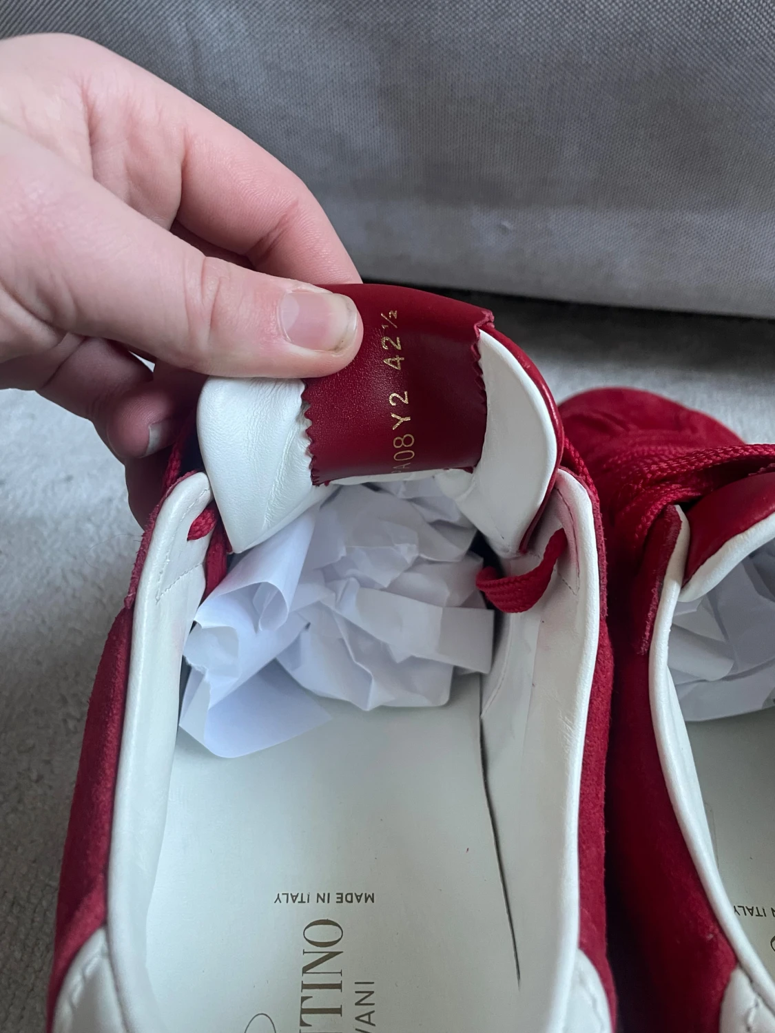 Valentino Garavani röda sneakers - 5