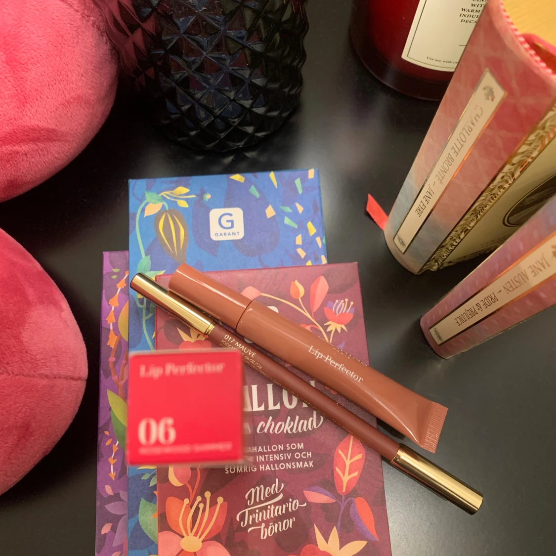 Clarins Lip Perfector & Estée Lauder läppenna - 1