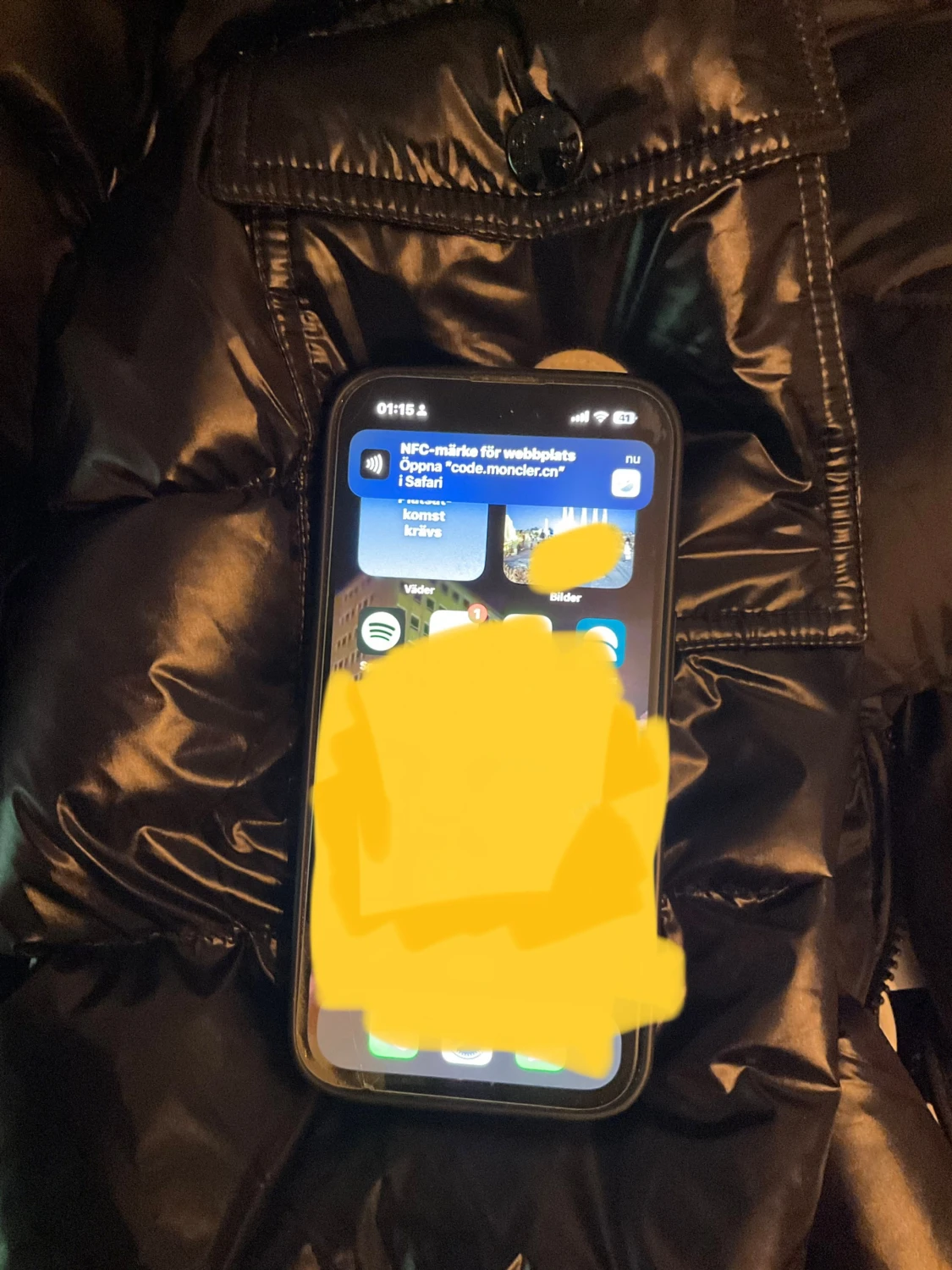 Svarta Moncler maya jackor i M och L - 5