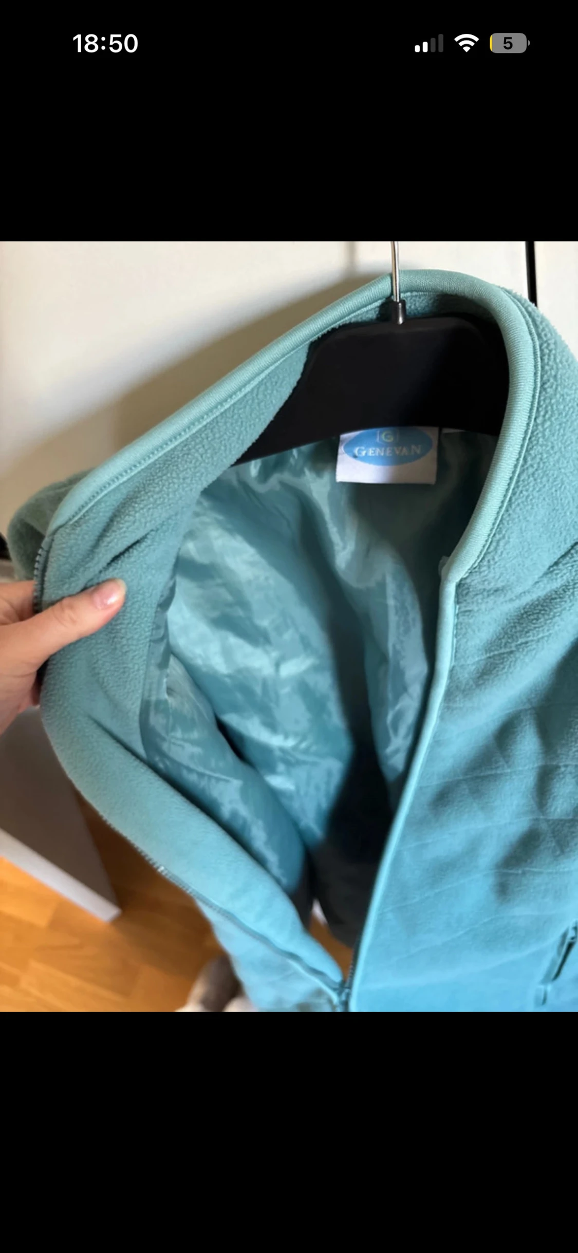 Turkos fleecejacka från Genevan - 5