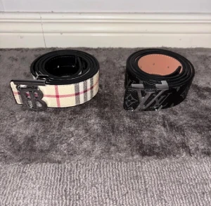 burberry bälte + lv bälte  - fräscha bälte,110cm lång justerbart. skickas inom kort tid