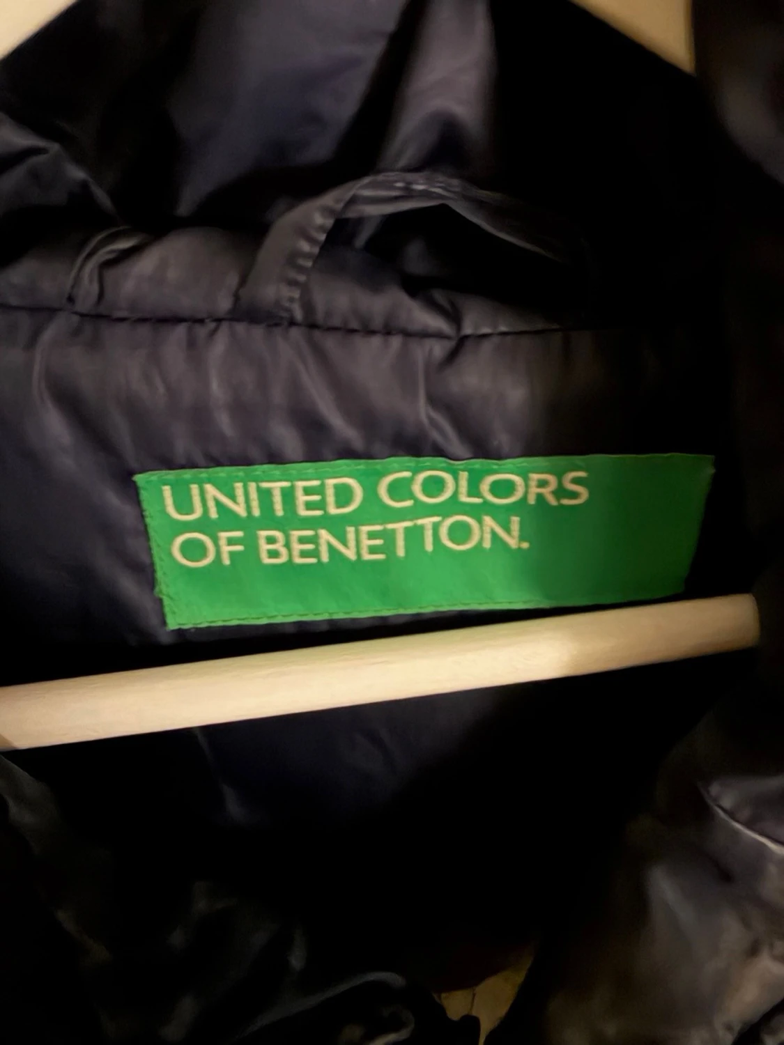 Mörkblå pufferjacka - Benetton - 1