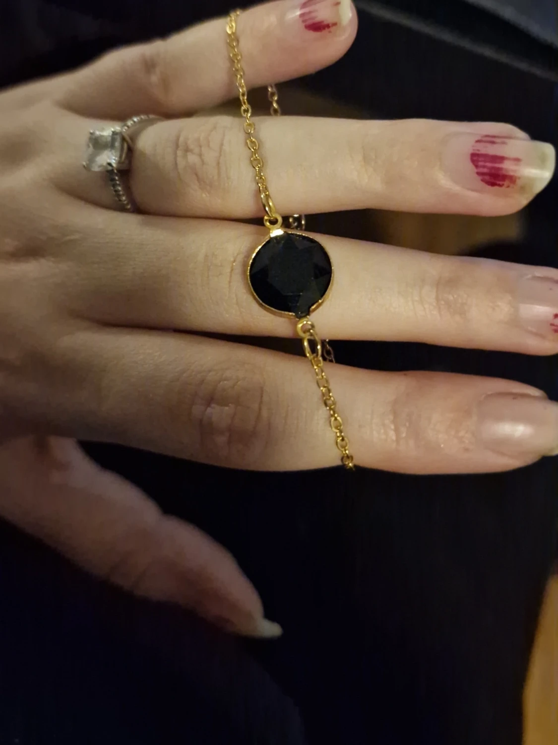 Guld färgat armband 