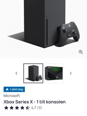 Xbox Series X - Xbox Series X är Microsofts kraftfulla spelkonsol med stöd för 4K-gaming, snabb SSD och en trådlös handkontroll. Perfekt skick, inga synliga defekter eller slitage. Upplev nästa generations spelprestanda och snabb laddningstider. Inköpt sommaren 2024 och spelat max 2-3 veckor. Kvitto, kartong samt ea25 medföljer!