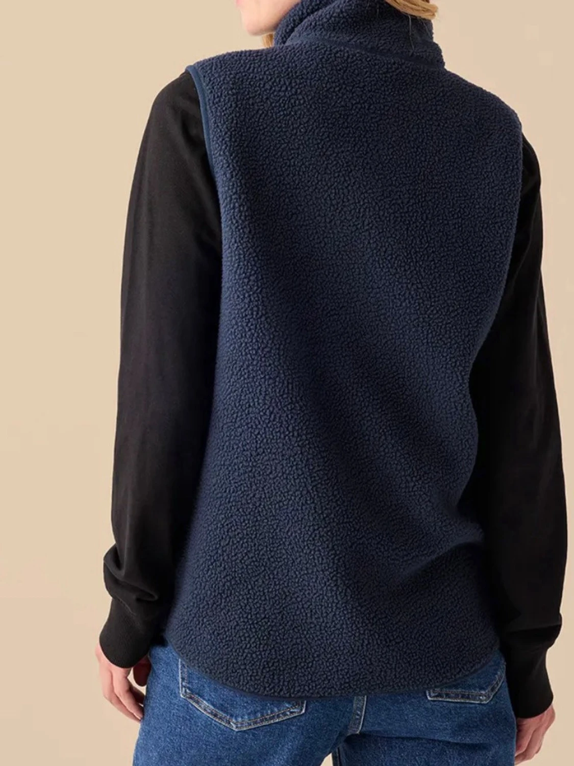 Mörkblå fleeceväst från Newbody - 1