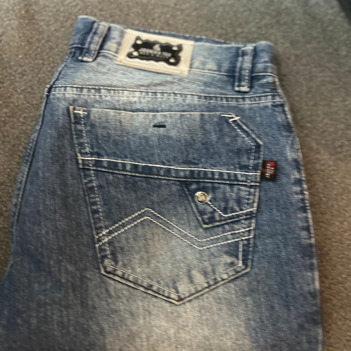 Blå baggy jeans från Jouhka, strl 48 - 2
