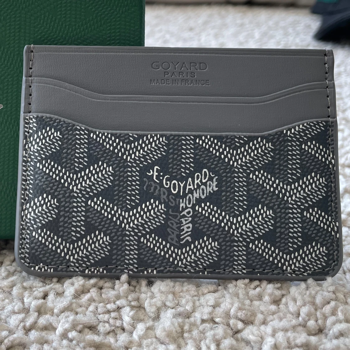 Grå Korthållare Mönstrad