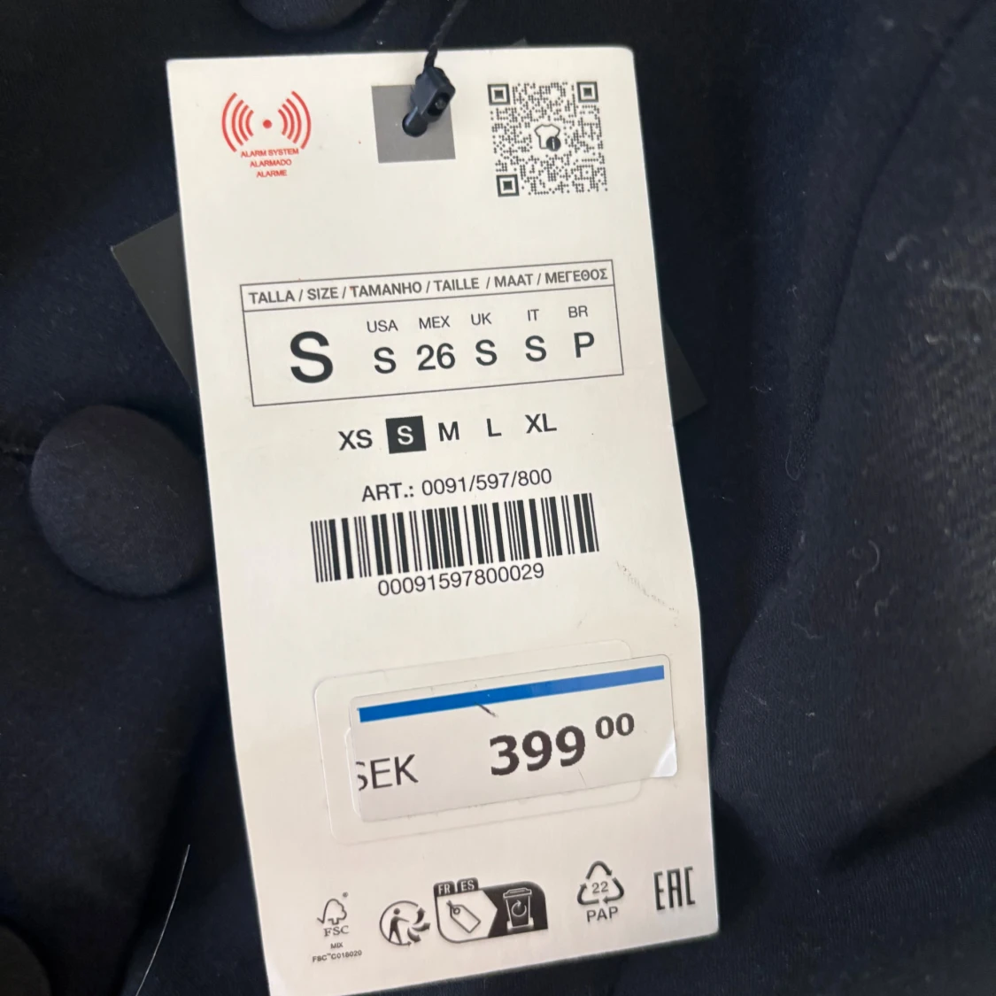 Svart korsettopp från Zara - 2