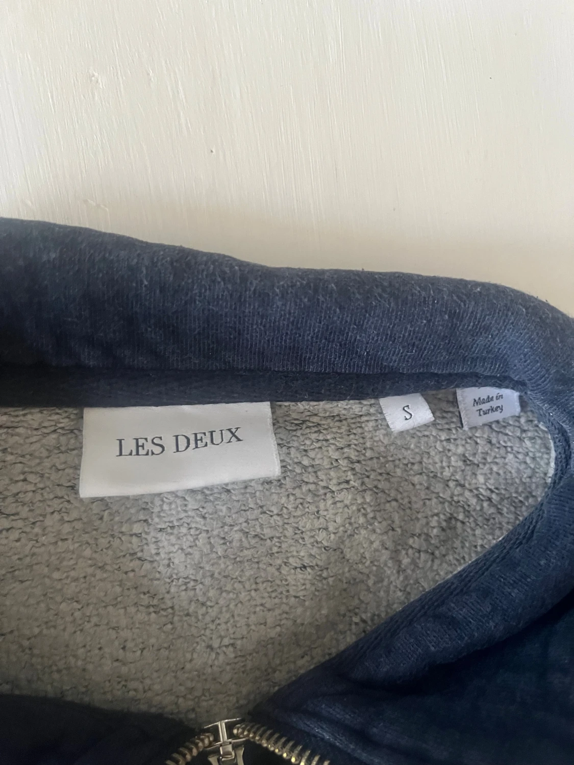 Marinblå half zip fleece Les Deux - 2