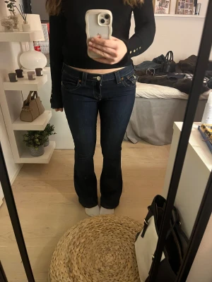 True Religion Joey Low Rise Flare Jeans - Jättefina true religion jeans som tyvärr inte kommer till användning, de är i väldigt fint skick och är sparsamt använda