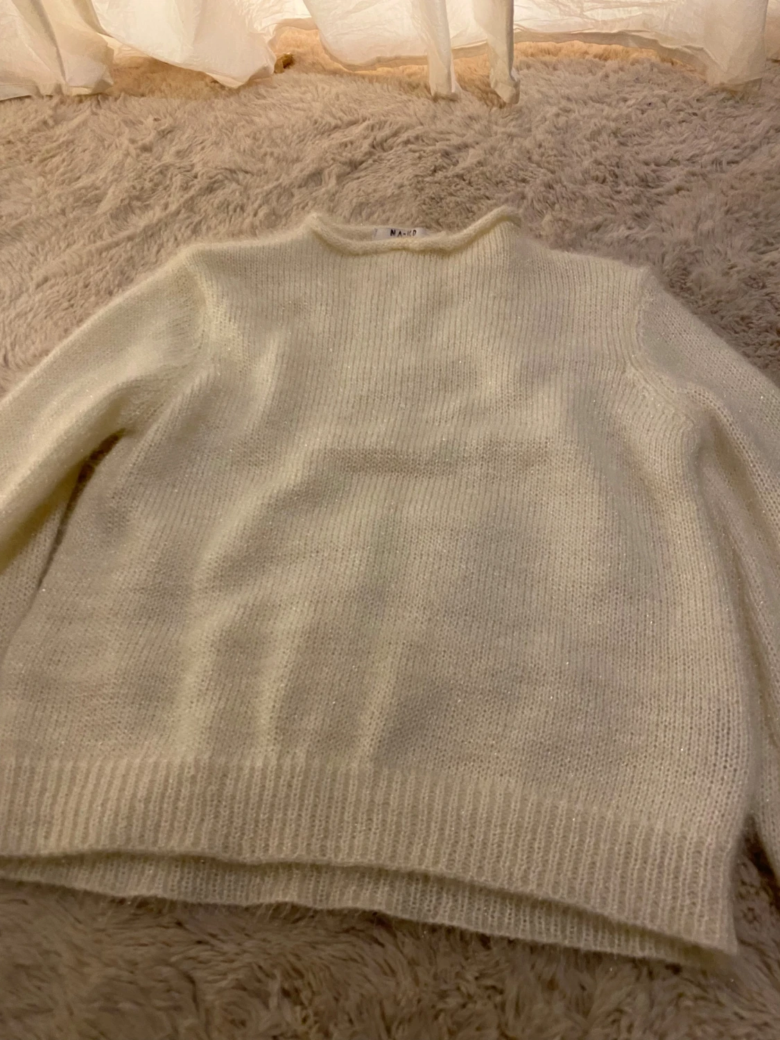 Vit stickad tröja från NA-KD - 3