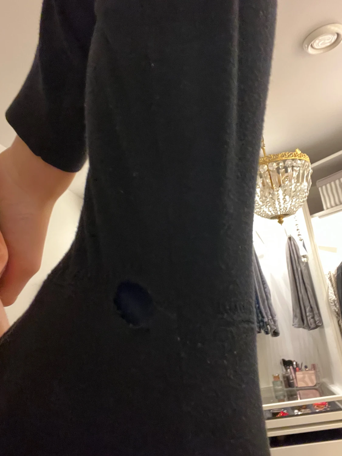 Svart stickad tröja - 2