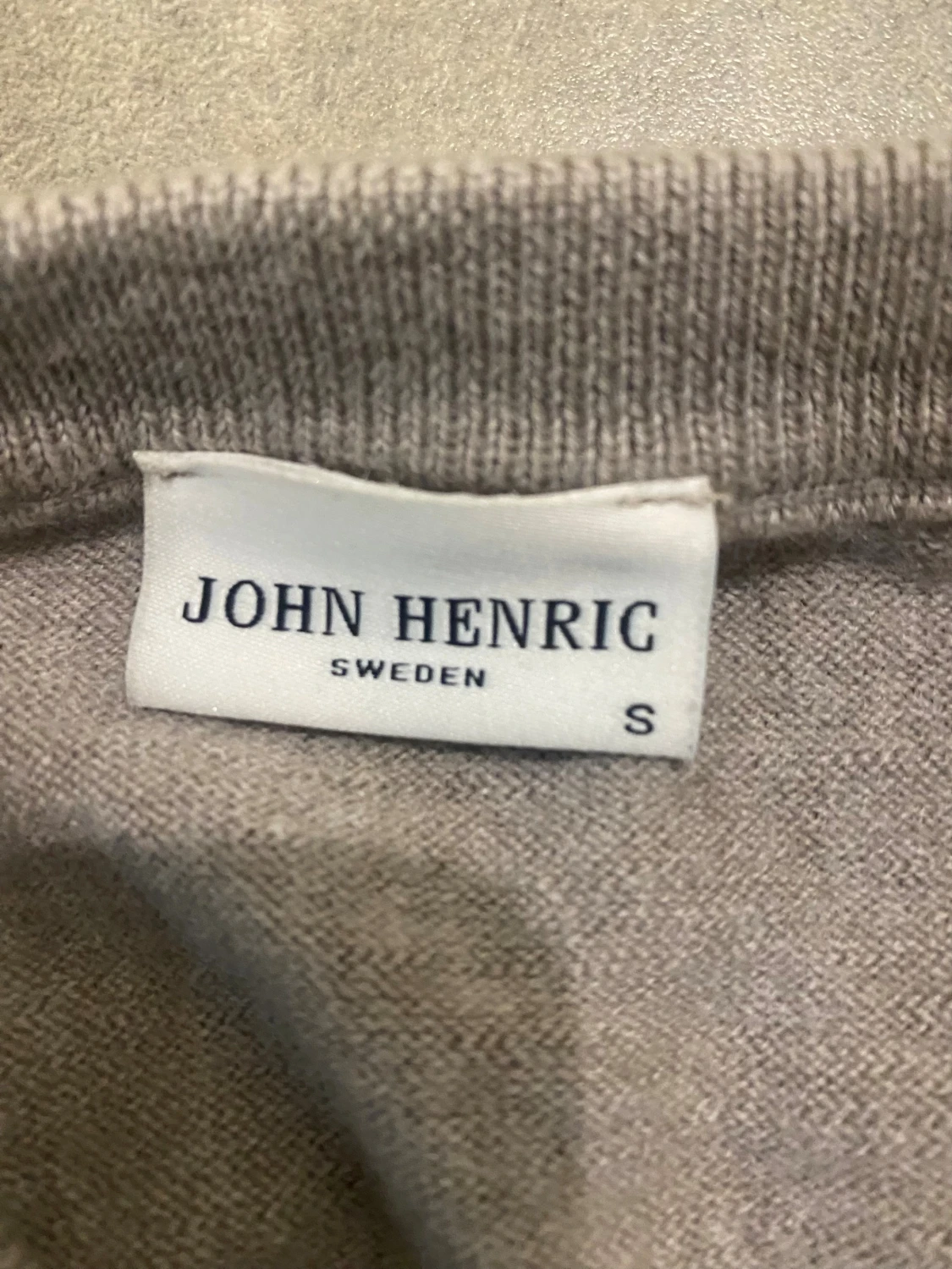 Beige stickad tröja John Henric S - 2