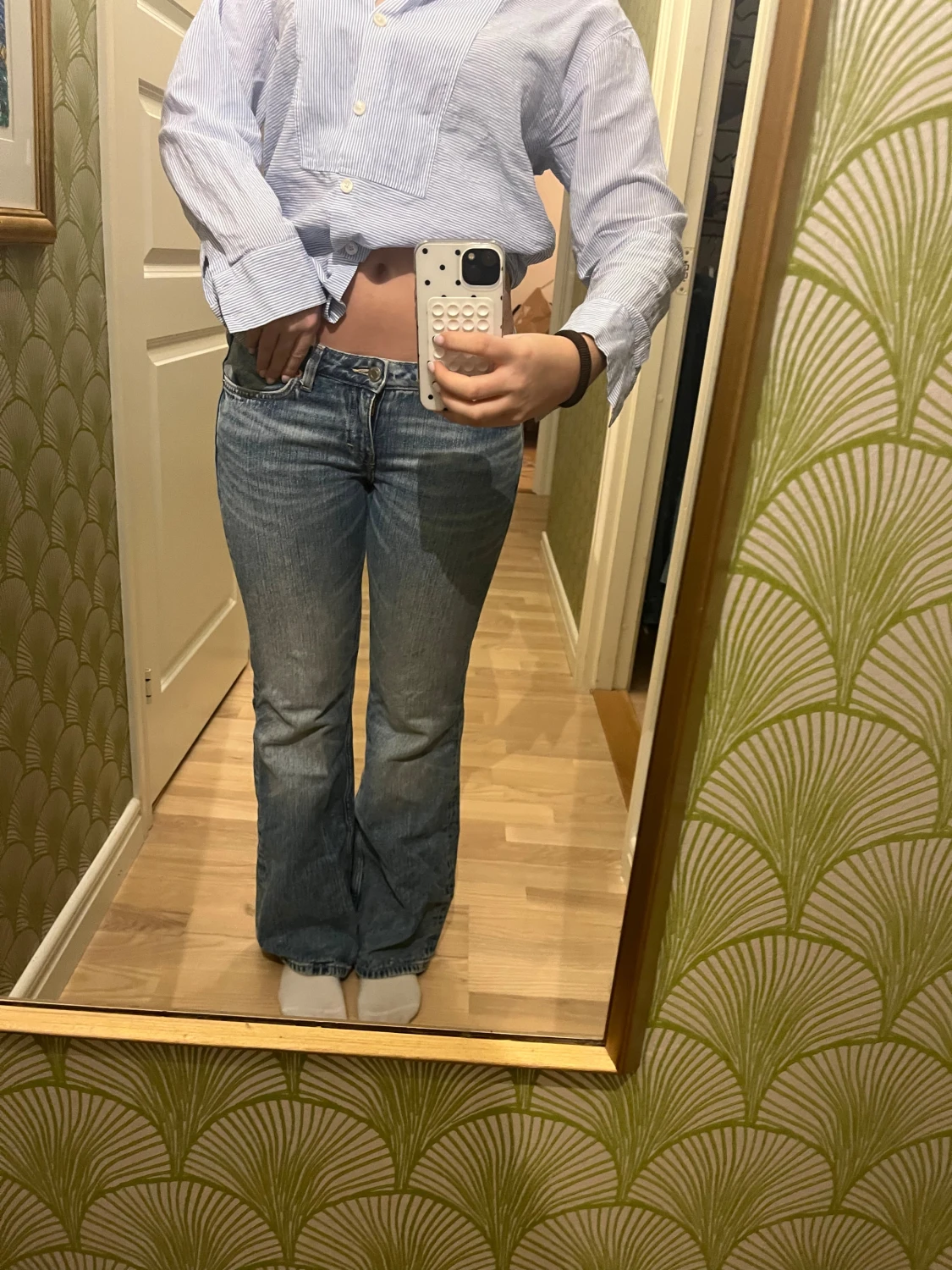 Weekday blå bootcut jeans - 1