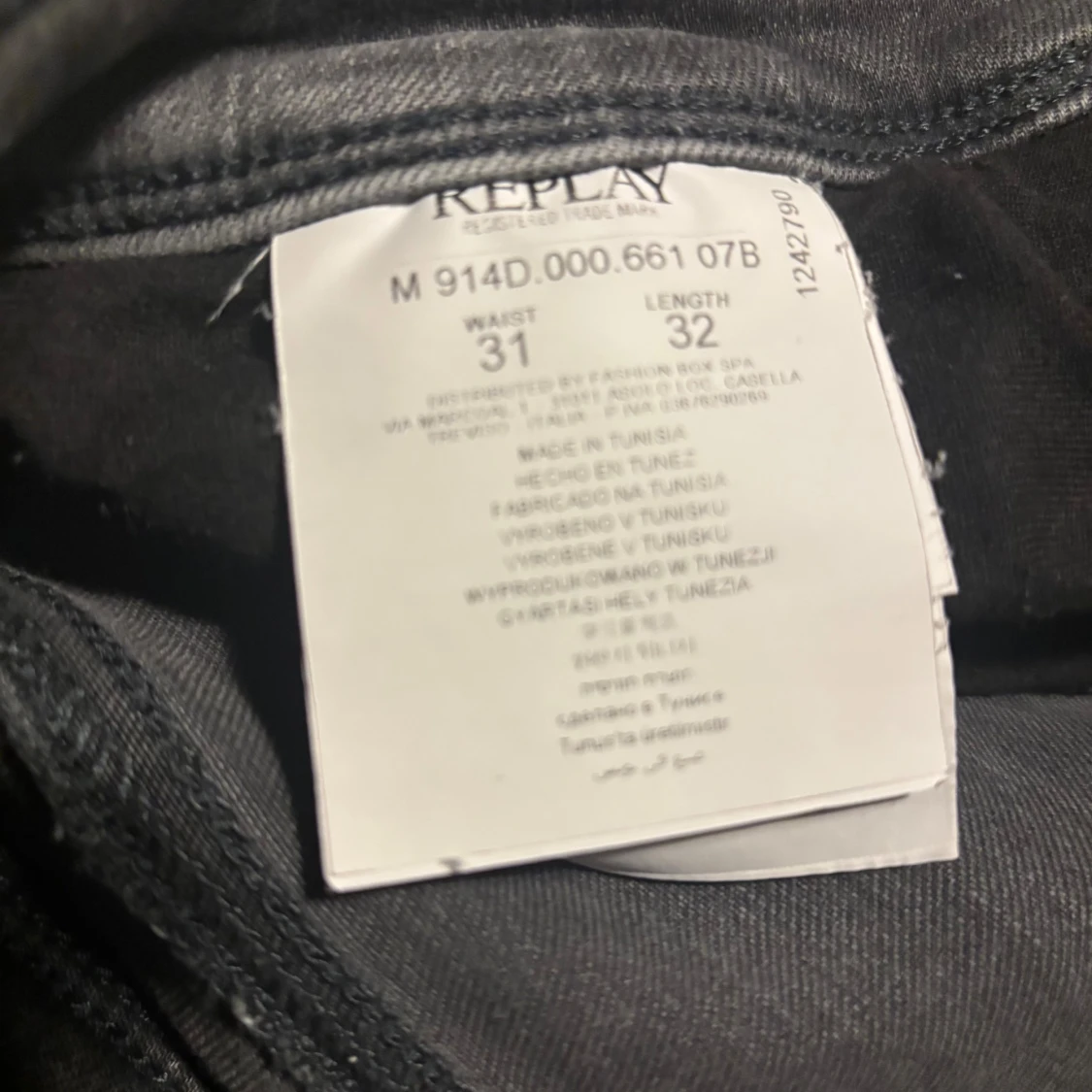 Replay Anbass grå jeans, storlek 31/32 - 2