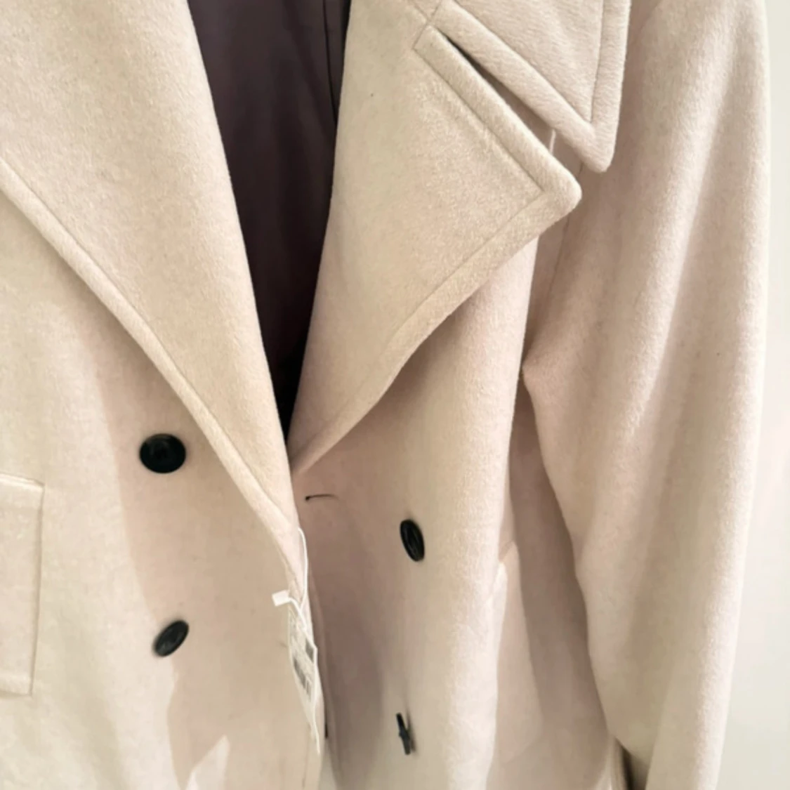 Beige skepparkavaj från MNG i ull - 1