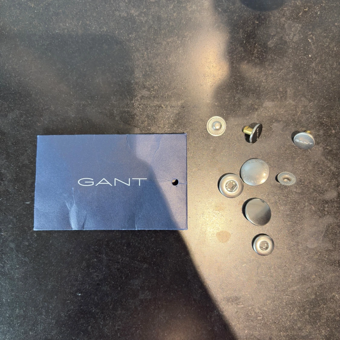 Mörkblå quiltad jacka Gant - 4