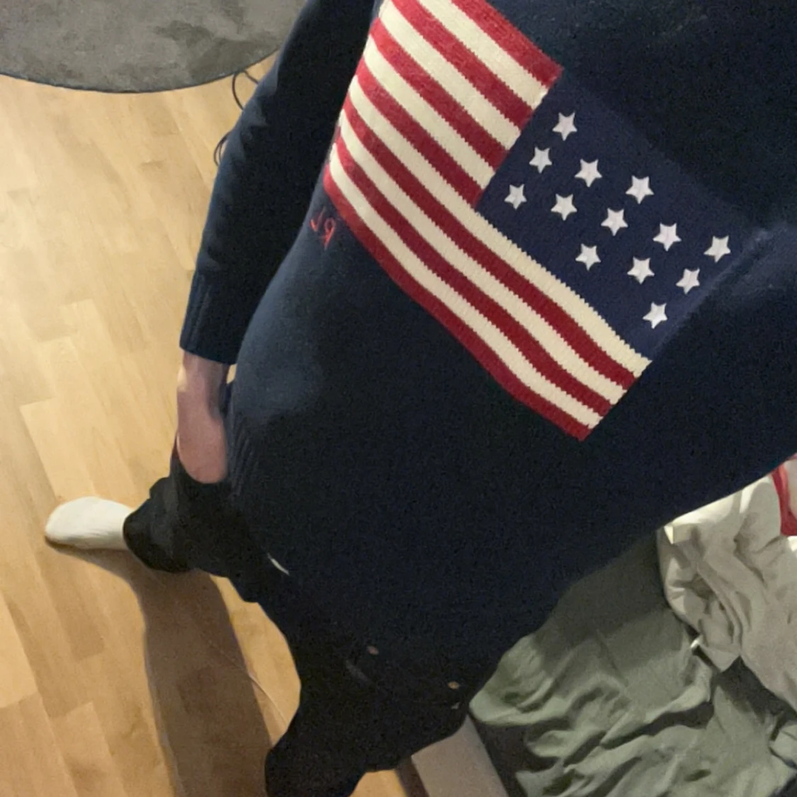 Mörkblå stickad tröja Polo Ralph Lauren - 2