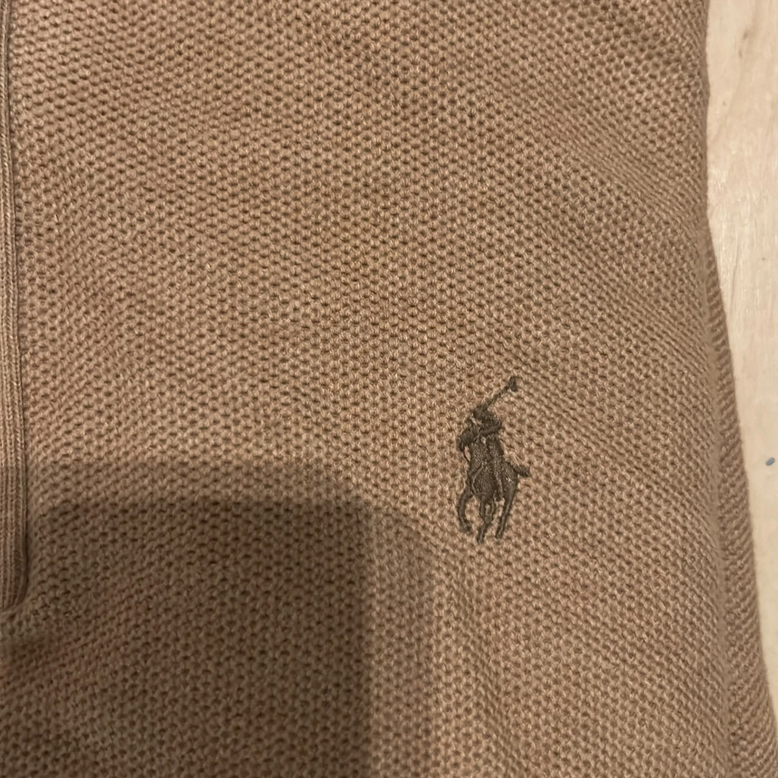 Beige stickad half zip från Polo Ralph Lauren - 1