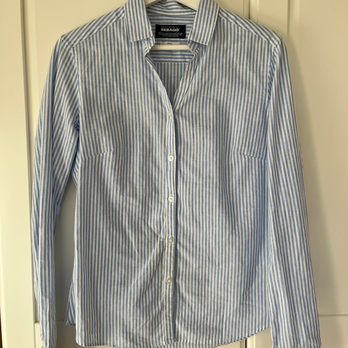 Blårandig skjorta från Sebago