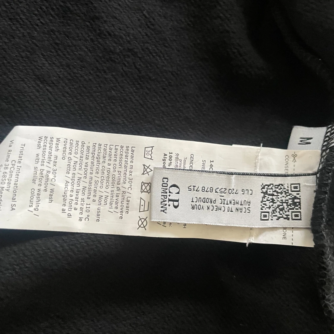Svart zip hoodie C.P. Company - 4