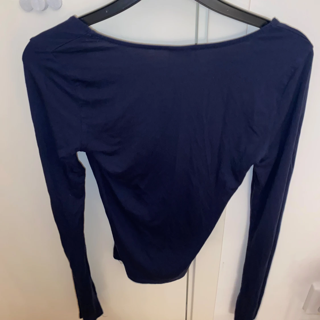 Mörkblå långärmad topp Gina Tricot XS - 3