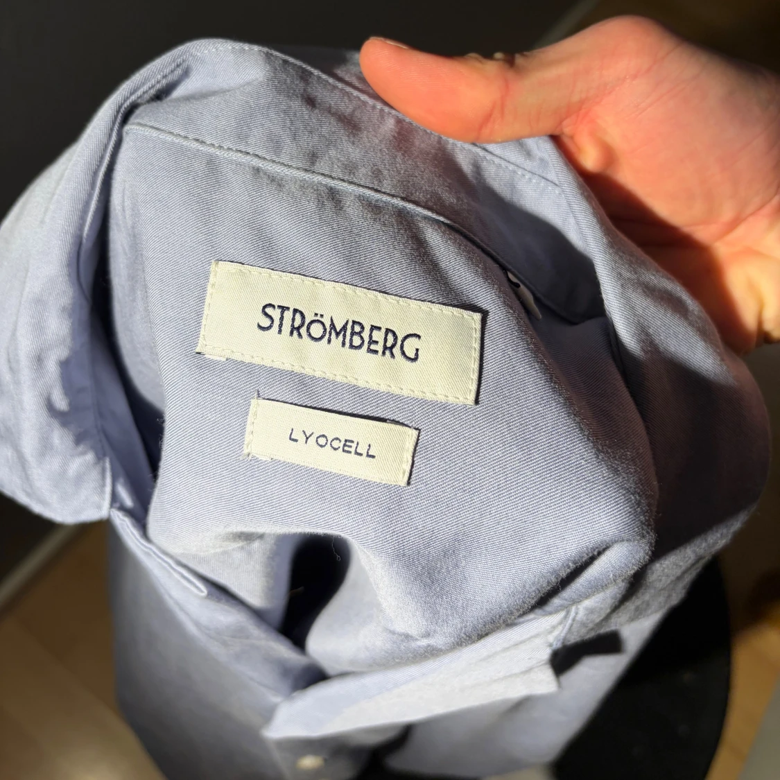 Ljusblå kortärmad skjorta Strömberg - 2