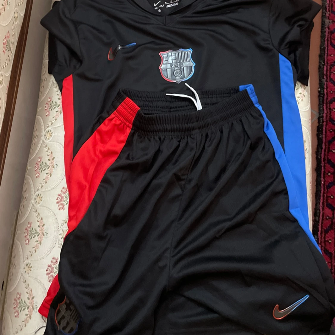 FC Barcelona svart Nike fotbollströja