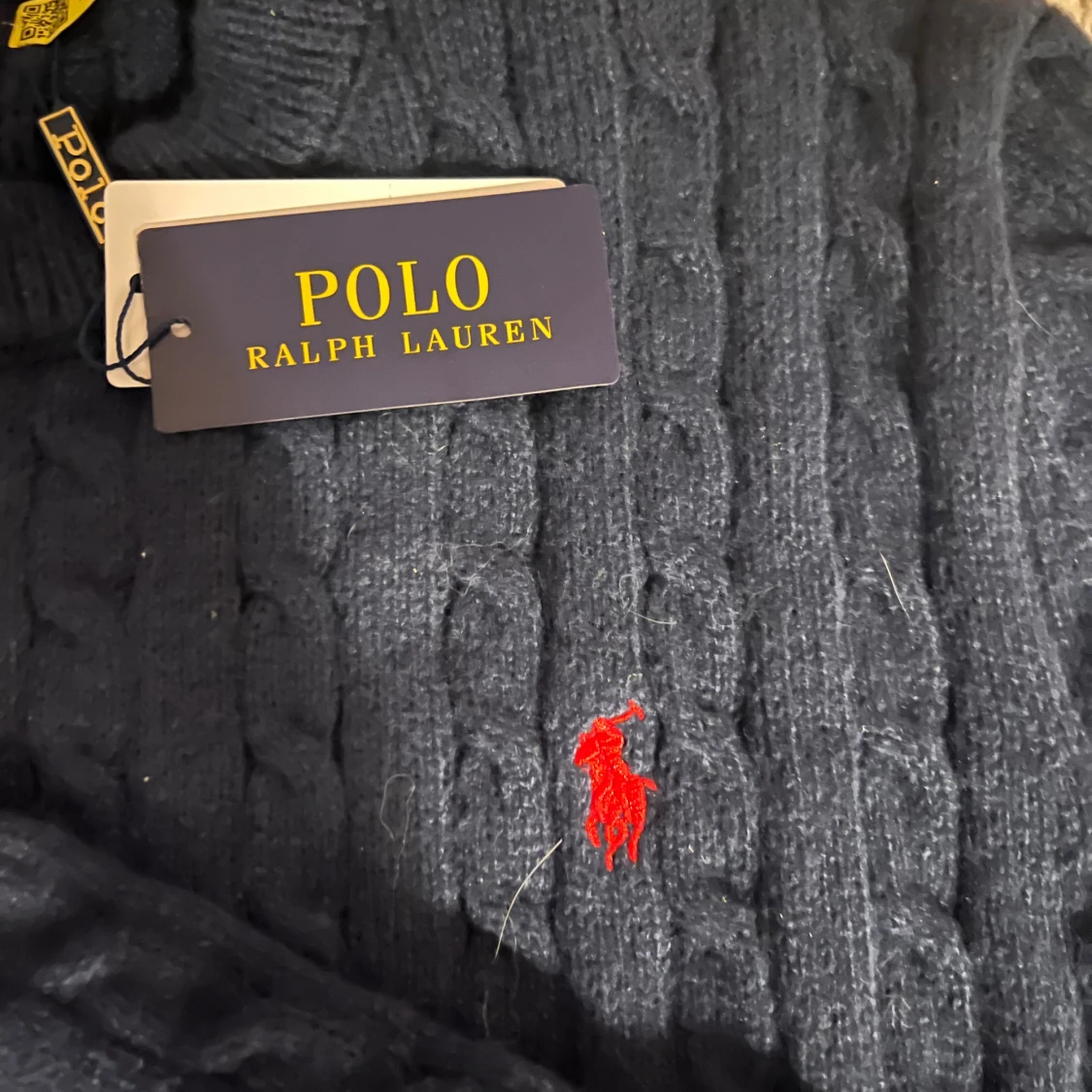 Mörkblå stickad tröja Polo Ralph Lauren - 1