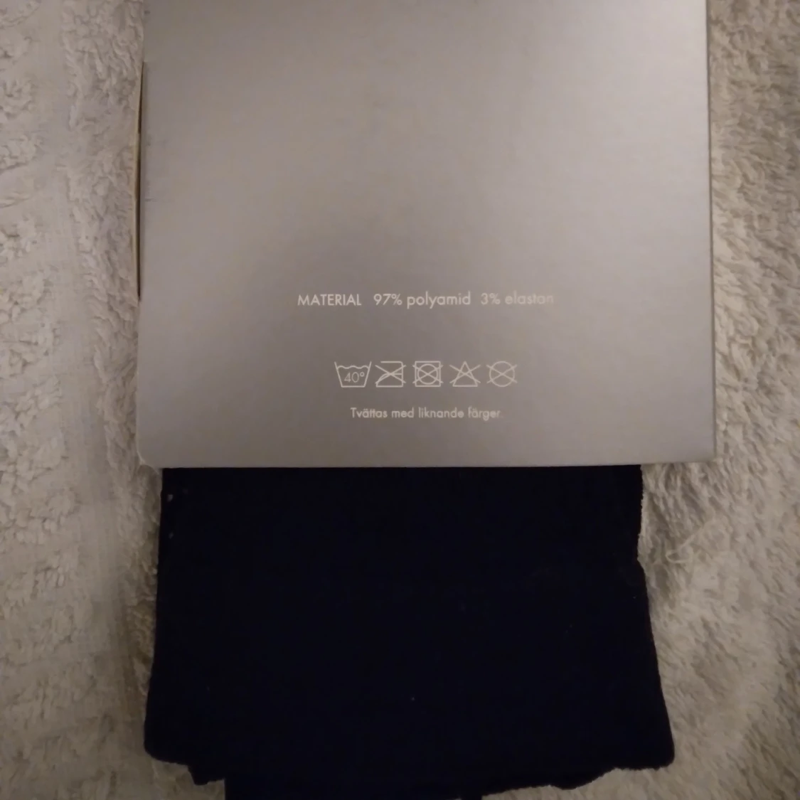 HELT NYA Svarta strumpbyxor med hålmönster Twilfit, 36-38 - 1