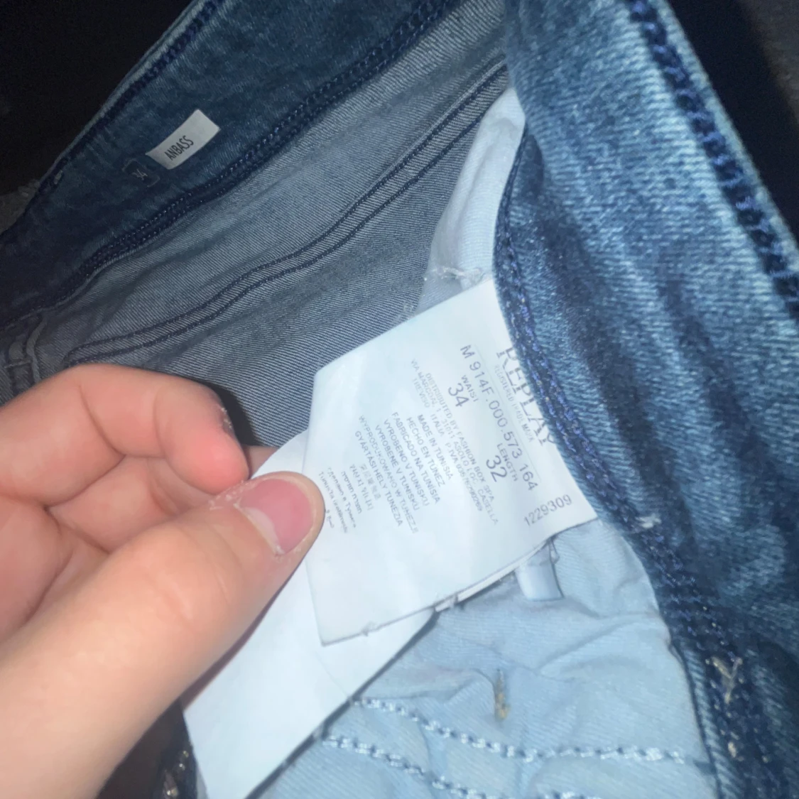 Replay Anbass jeans blå 34/32 - 2