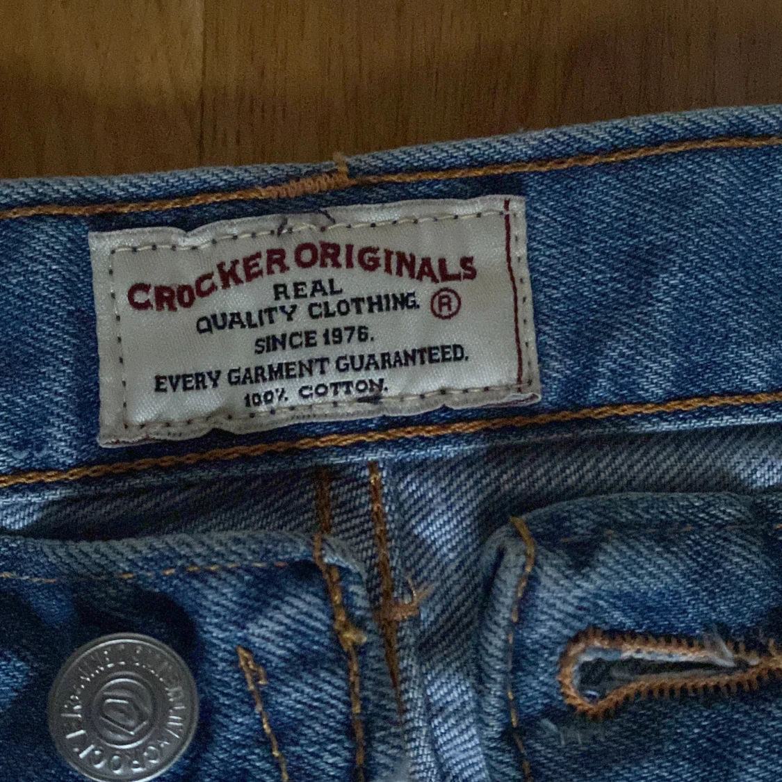 Blå bootcut jeans från Crocker - 2