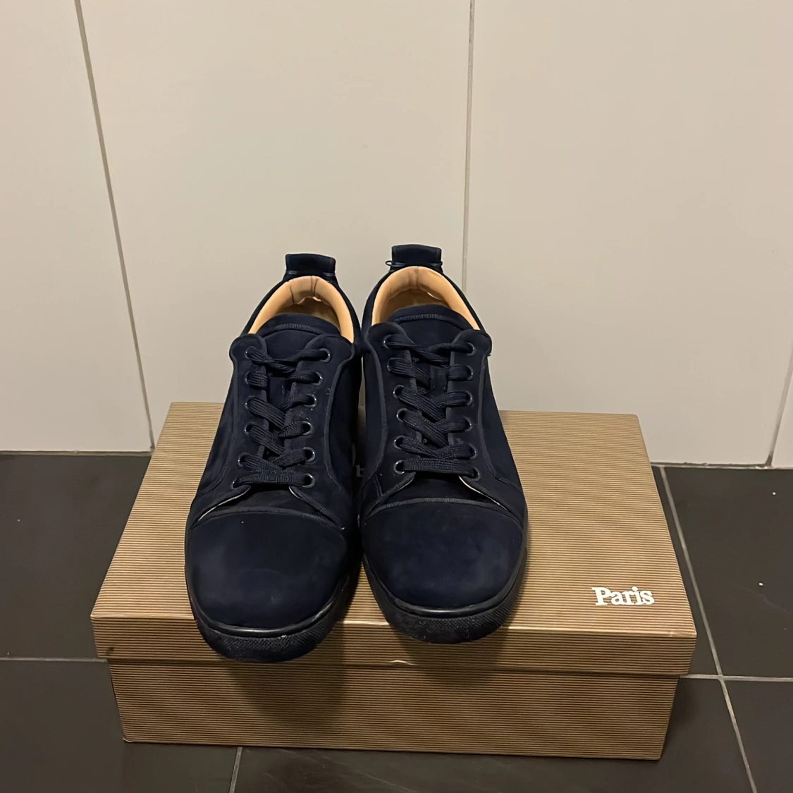 Mörkblå mocka sneakers Louboutin - 2