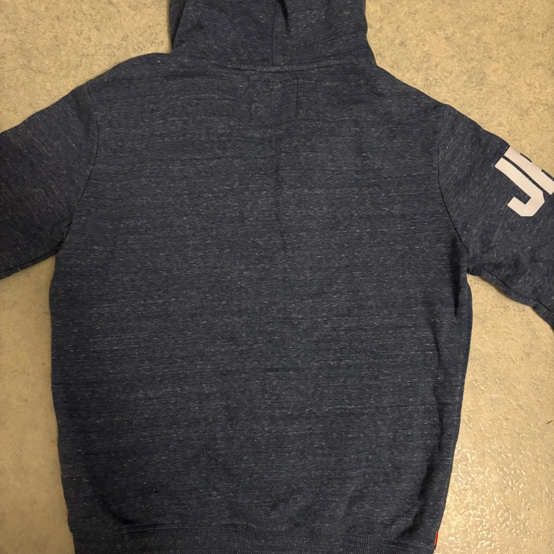 Blå Superdry hoodie med tryck - 1