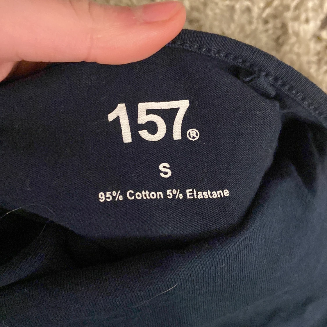 Mörkblått linnetopp från 157, stl S - 3