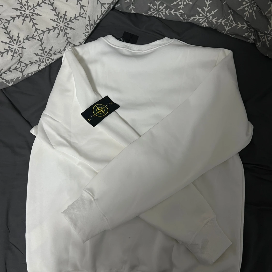 Vit sweatshirt från Stone Island - 4