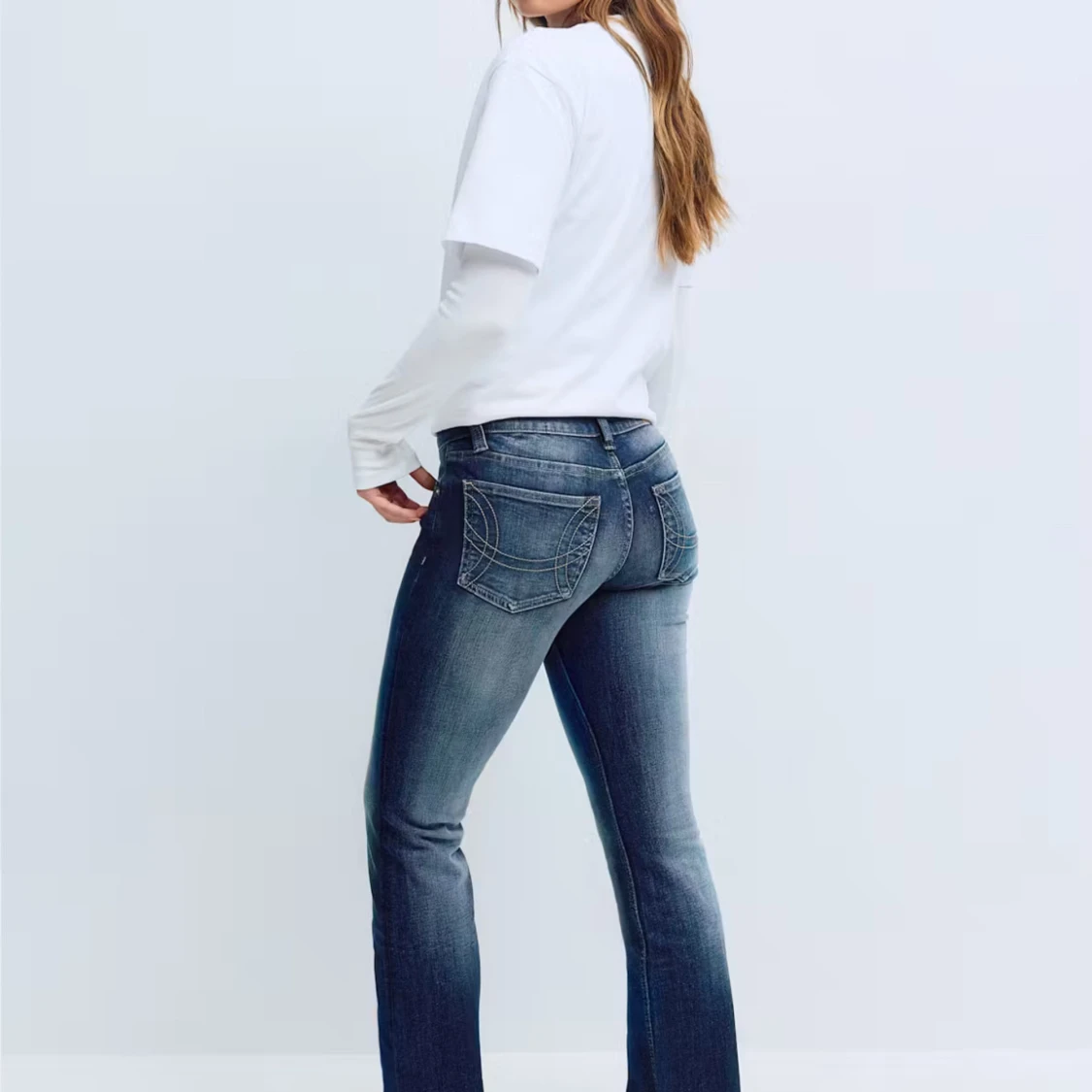 Ultra Low Bootcut Jeans - 2